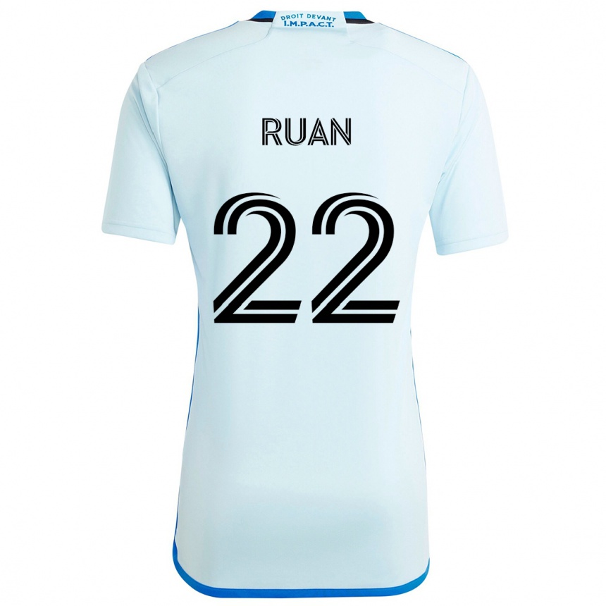 Niño Fútbol Camiseta Ruan #22 Azul Hielo 2ª Equipación 2024/25 México