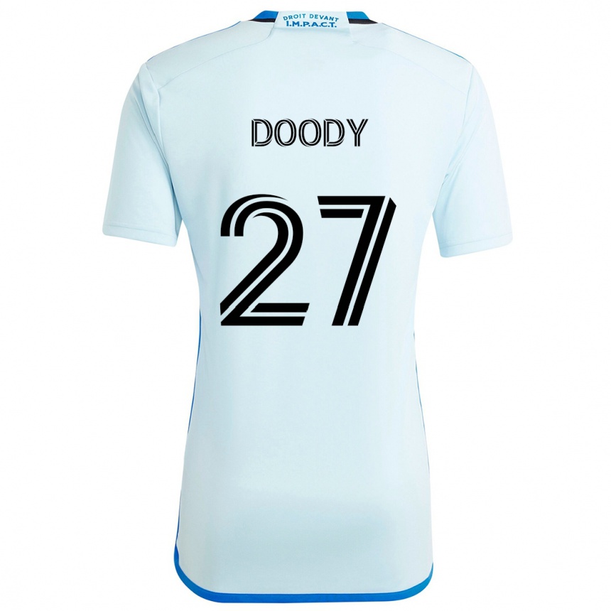 Niño Fútbol Camiseta Grayson Doody #27 Azul Hielo 2ª Equipación 2024/25 México