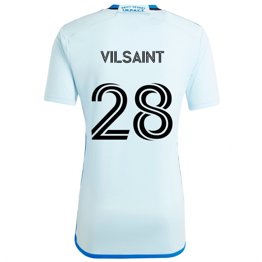 Niño Fútbol Camiseta Jules-Anthony Vilsaint #28 Azul Hielo 2ª Equipación 2024/25 México