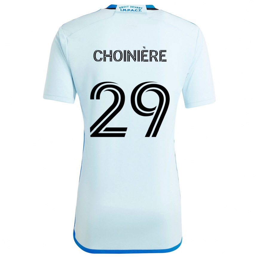 Niño Fútbol Camiseta Mathieu Choinière #29 Azul Hielo 2ª Equipación 2024/25 México