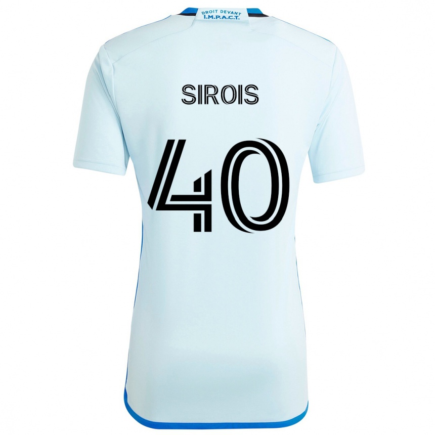 Niño Fútbol Camiseta Jonathan Sirois #40 Azul Hielo 2ª Equipación 2024/25 México