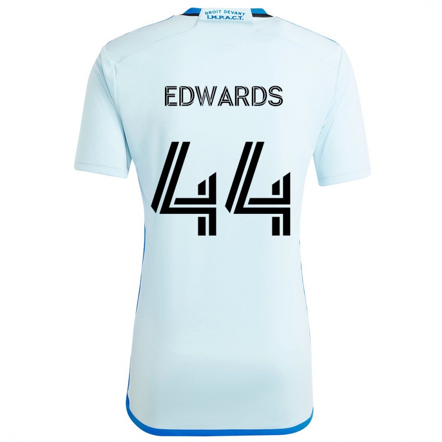 Niño Fútbol Camiseta Raheem Edwards #44 Azul Hielo 2ª Equipación 2024/25 México