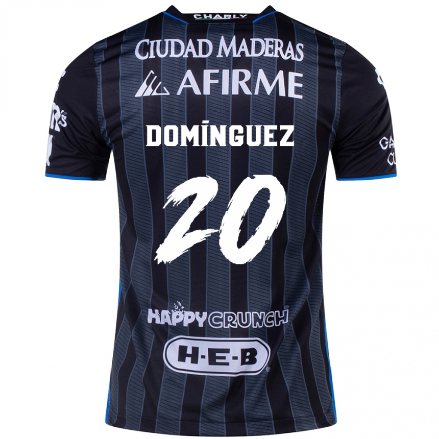 Niño Fútbol Camiseta Misael Domínguez #20 Blanco Negro 2ª Equipación 2024/25 México