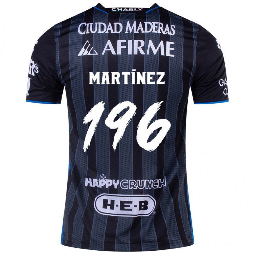 Niño Fútbol Camiseta Diego Martínez #196 Blanco Negro 2ª Equipación 2024/25 México