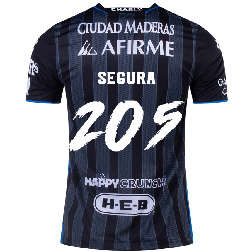 Niño Fútbol Camiseta Mathías Segura #205 Blanco Negro 2ª Equipación 2024/25 México