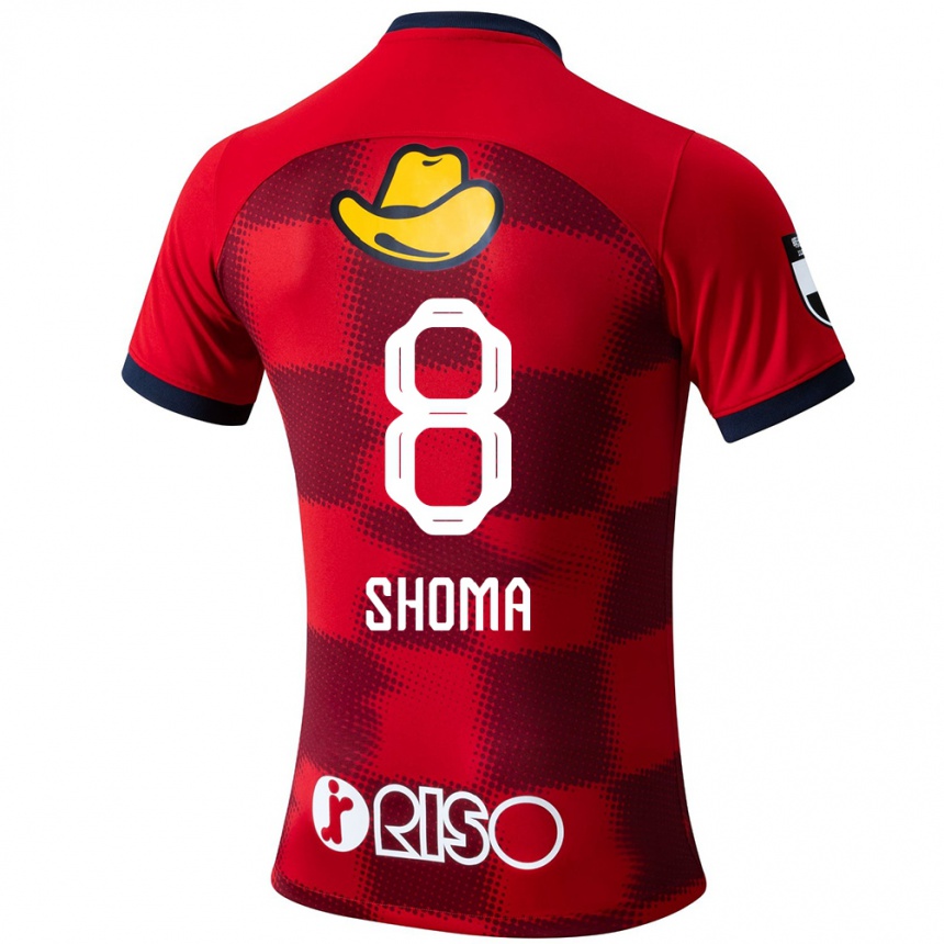 Hombre Fútbol Camiseta Shoma Doi #8 Rojo Azul Blanco 1ª Equipación 2024/25 México