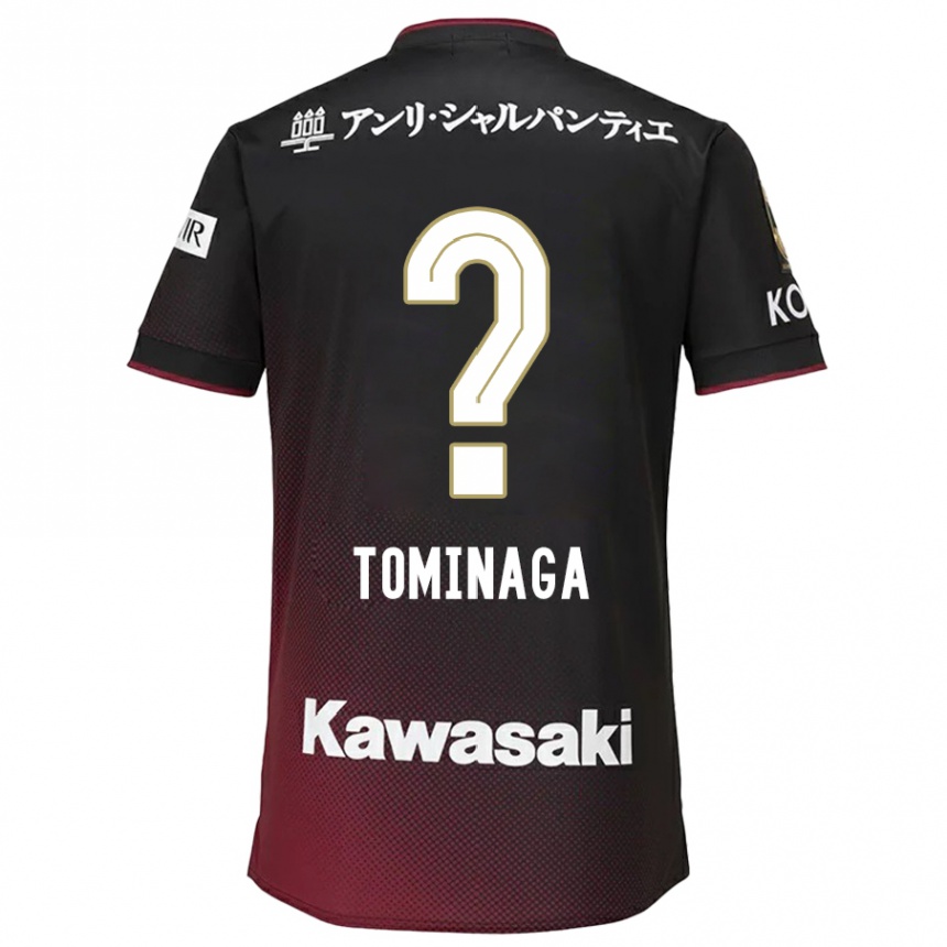 Hombre Fútbol Camiseta Niina Tominaga #0 Negro Rojo 1ª Equipación 2024/25 México