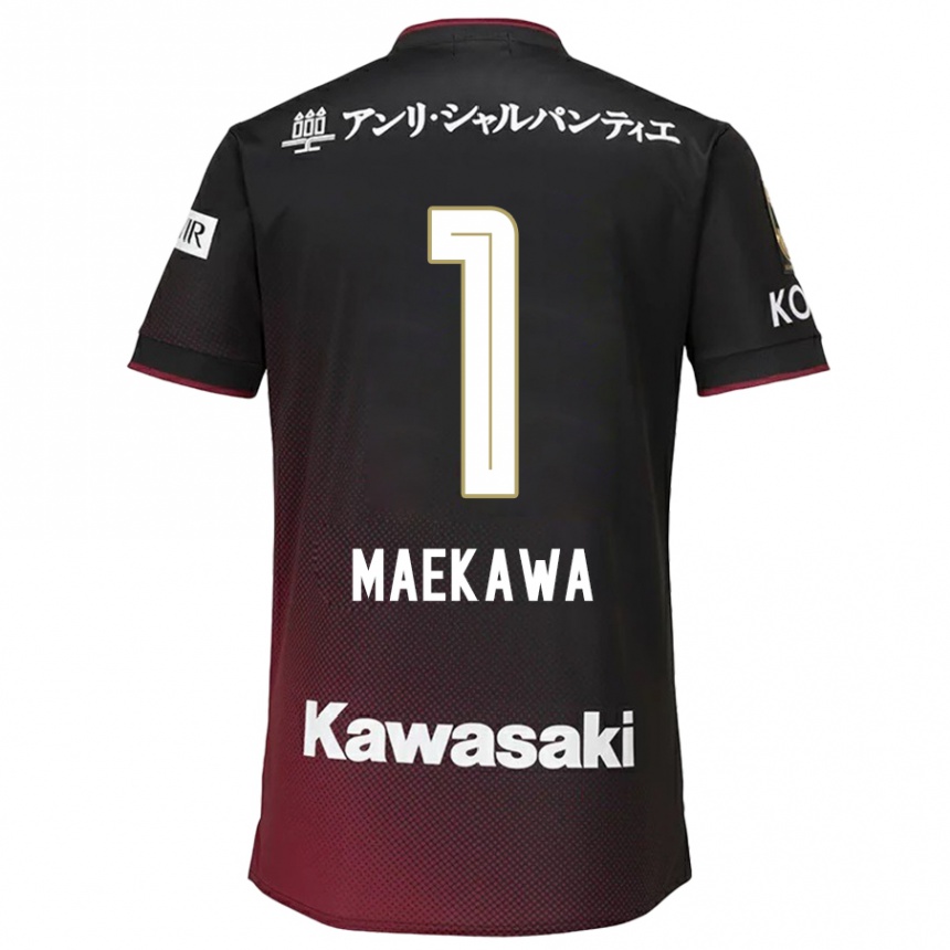 Hombre Fútbol Camiseta Daiya Maekawa #1 Negro Rojo 1ª Equipación 2024/25 México