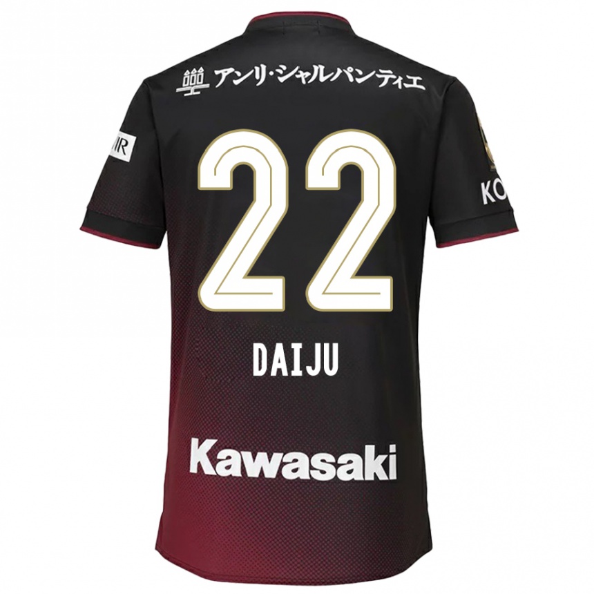 Hombre Fútbol Camiseta Daiju Sasaki #22 Negro Rojo 1ª Equipación 2024/25 México