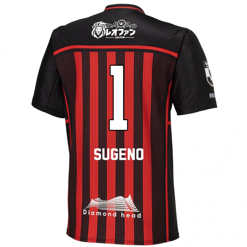 Hombre Fútbol Camiseta Takanori Sugeno #1 Negro Rojo 1ª Equipación 2024/25 México