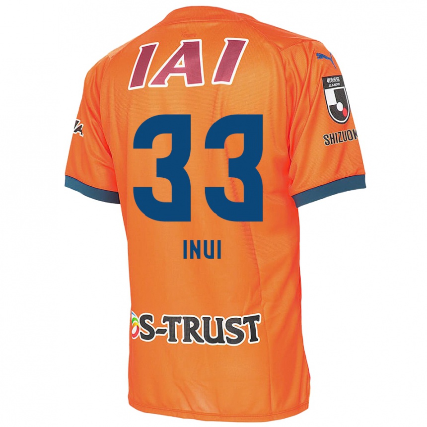 Hombre Fútbol Camiseta Takashi Inui #33 Naranja Azul 1ª Equipación 2024/25 México