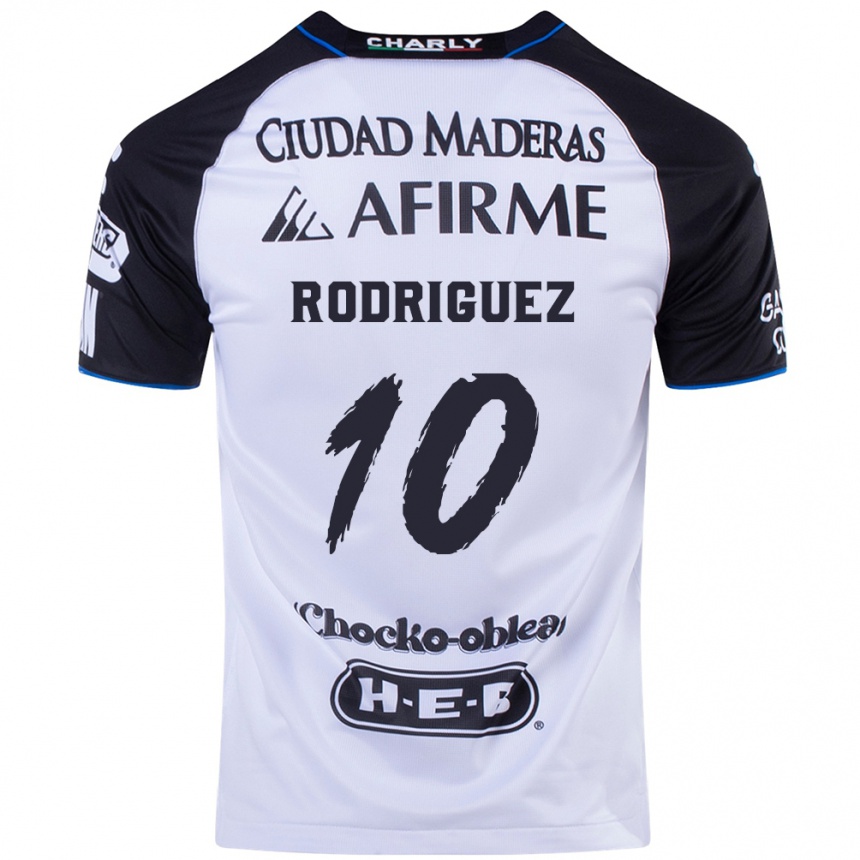 Hombre Fútbol Camiseta Lucas Rodríguez #10 Azul Negro 1ª Equipación 2024/25 México