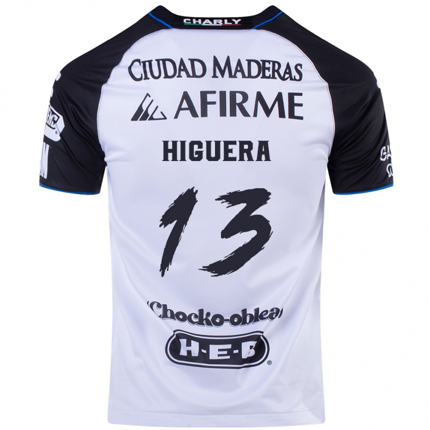 Hombre Fútbol Camiseta Carlos Higuera #13 Azul Negro 1ª Equipación 2024/25 México