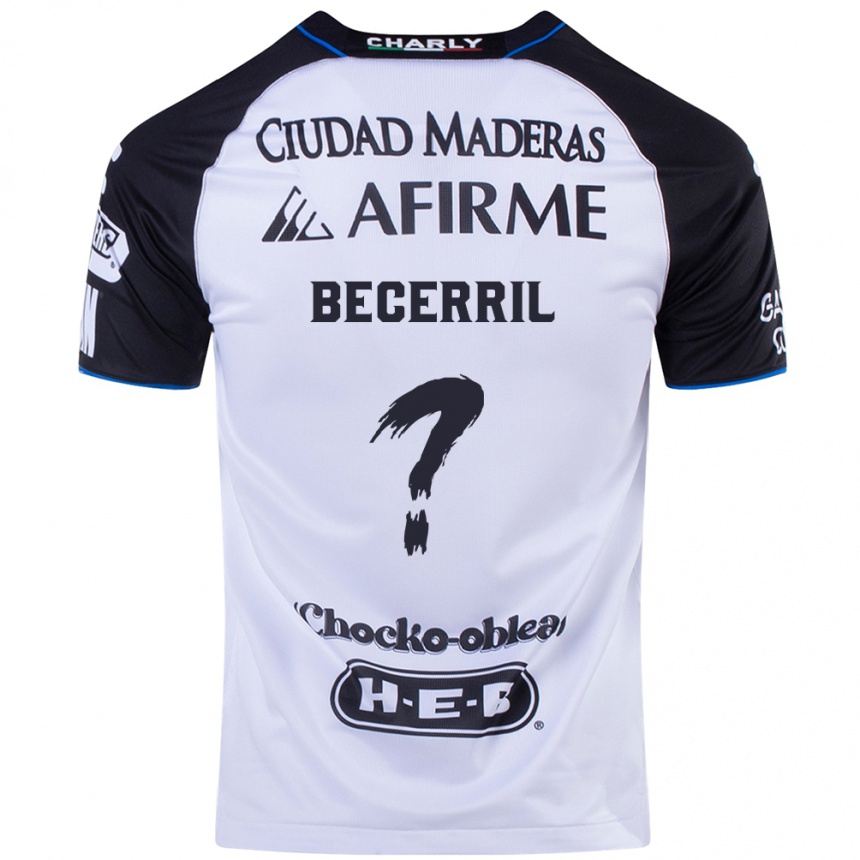 Hombre Fútbol Camiseta Abner Becerril #0 Azul Negro 1ª Equipación 2024/25 México