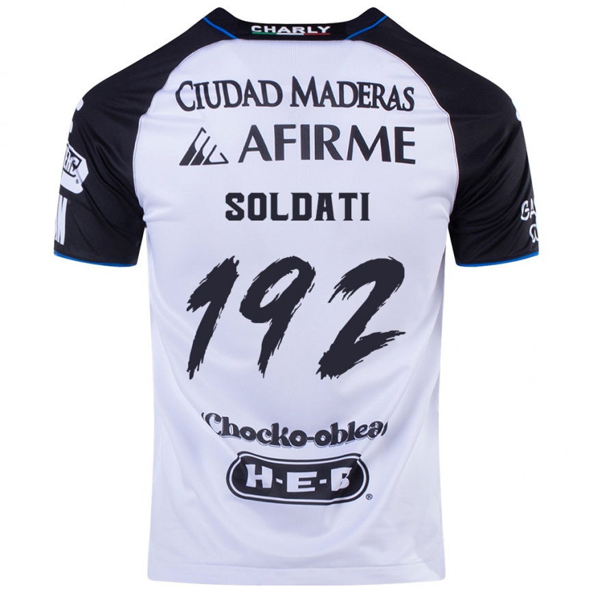 Hombre Fútbol Camiseta Carlo Soldati #192 Azul Negro 1ª Equipación 2024/25 México