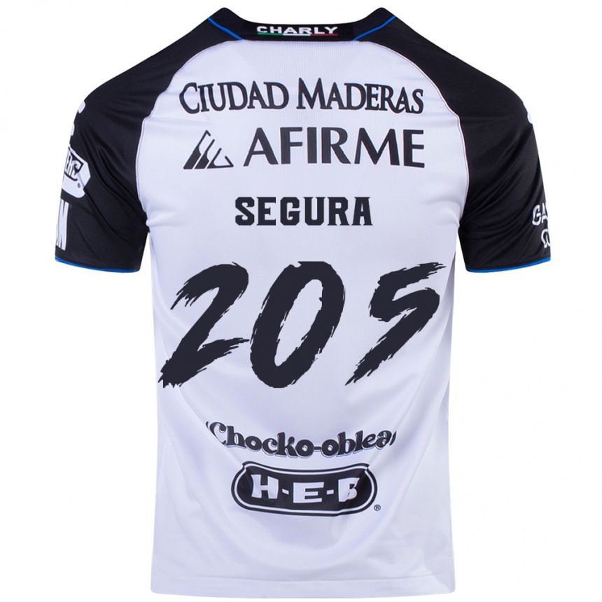 Hombre Fútbol Camiseta Mathías Segura #205 Azul Negro 1ª Equipación 2024/25 México