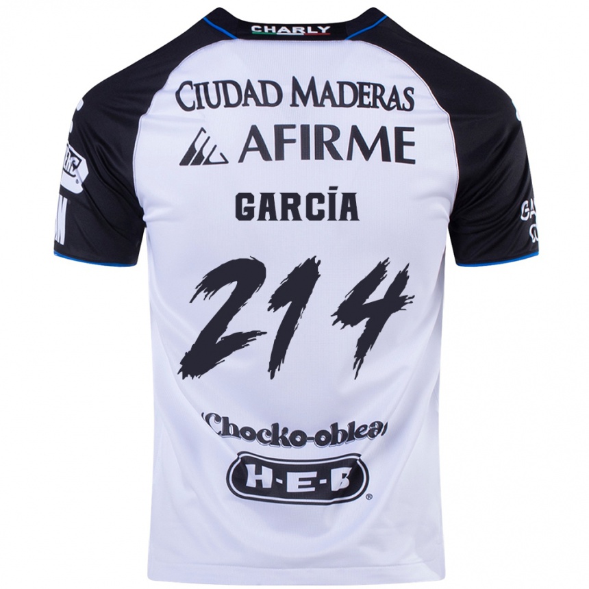 Hombre Fútbol Camiseta José García #214 Azul Negro 1ª Equipación 2024/25 México