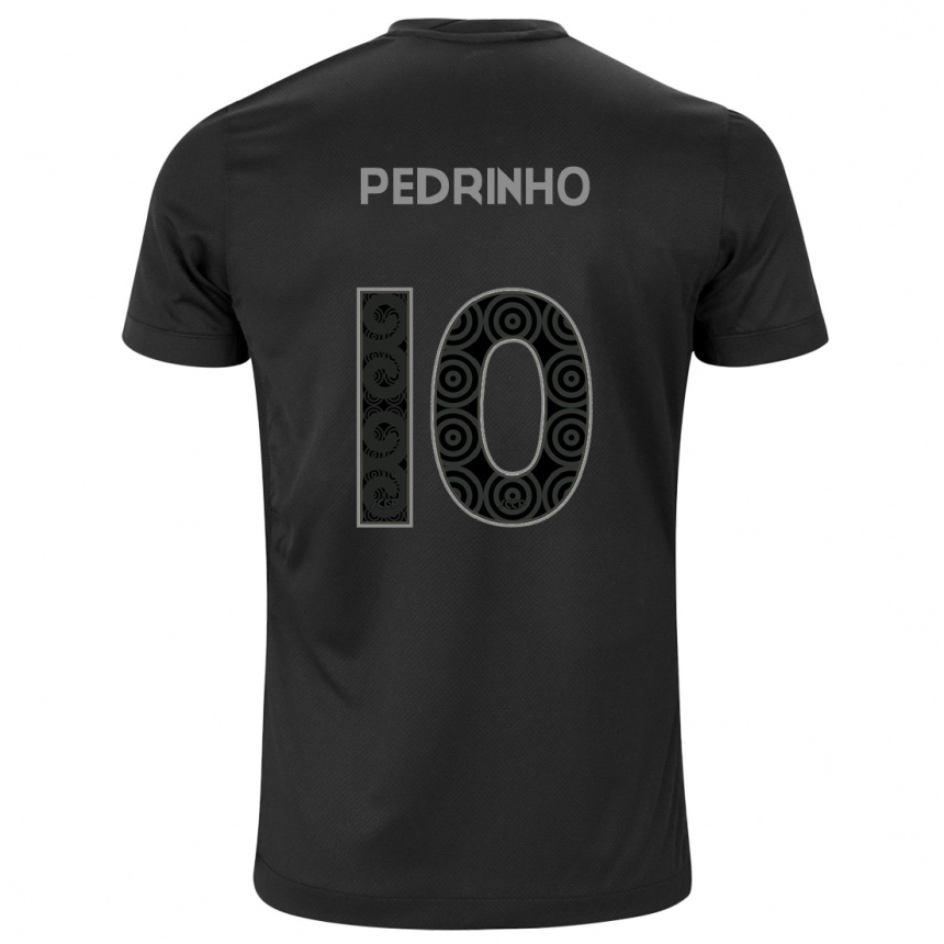 Hombre Fútbol Camiseta Pedrinho #10 Negro 2ª Equipación 2024/25 México