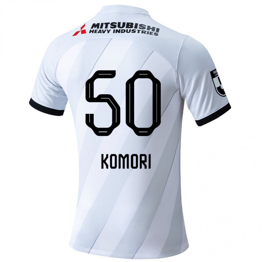 Hombre Fútbol Camiseta Haruki Komori #50 Gris Blanco 2ª Equipación 2024/25 México