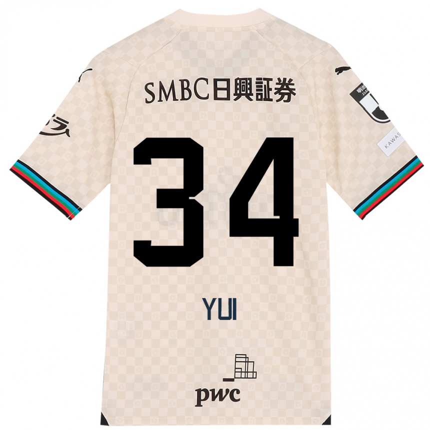 Hombre Fútbol Camiseta Kota Yui #34 Blanco Gris 2ª Equipación 2024/25 México