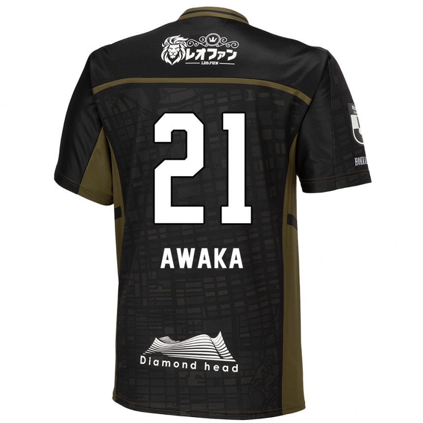 Hombre Fútbol Camiseta Shunta Awaka #21 Verde Negro 2ª Equipación 2024/25 México