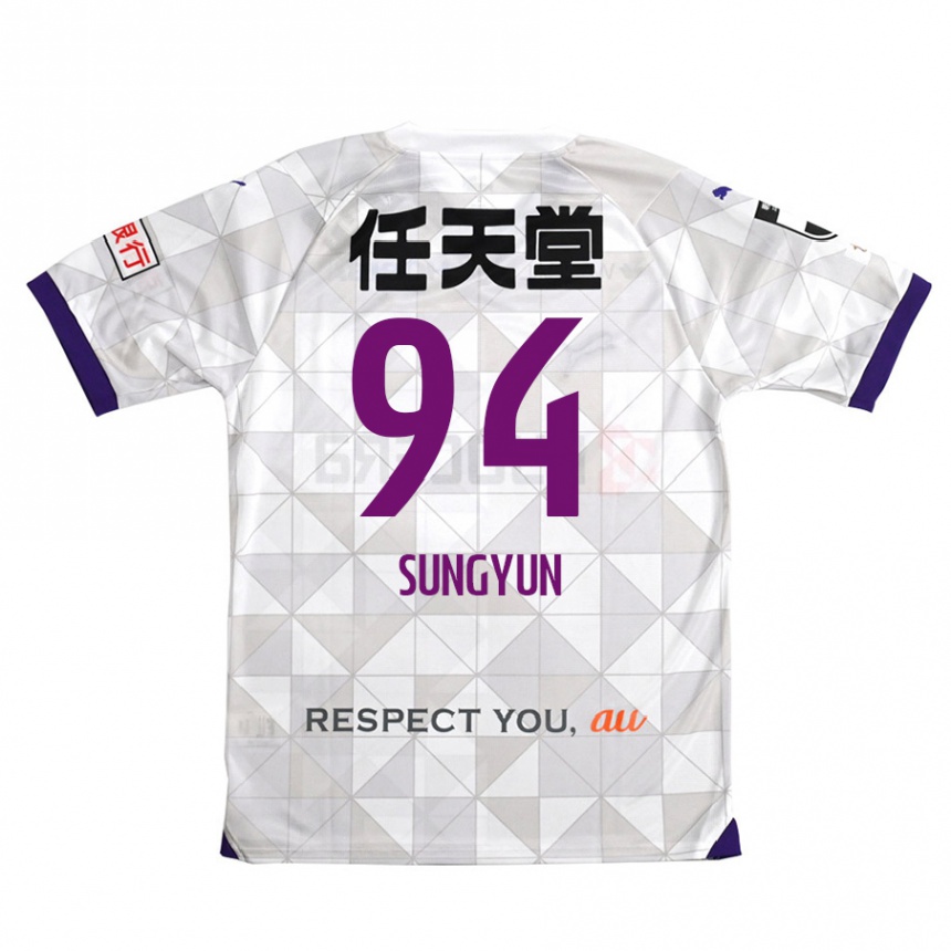 Hombre Fútbol Camiseta Sung-Yun Gu #94 Blanco Morado 2ª Equipación 2024/25 México