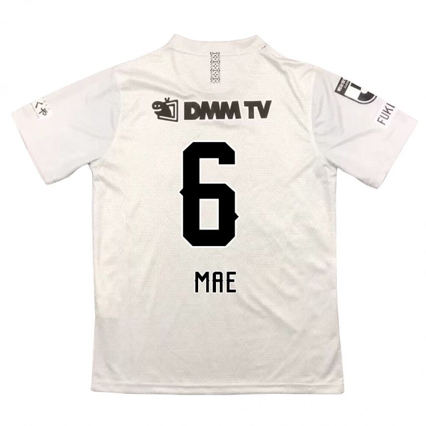 Hombre Fútbol Camiseta Hiroyuki Mae #6 Gris Negro 2ª Equipación 2024/25 México