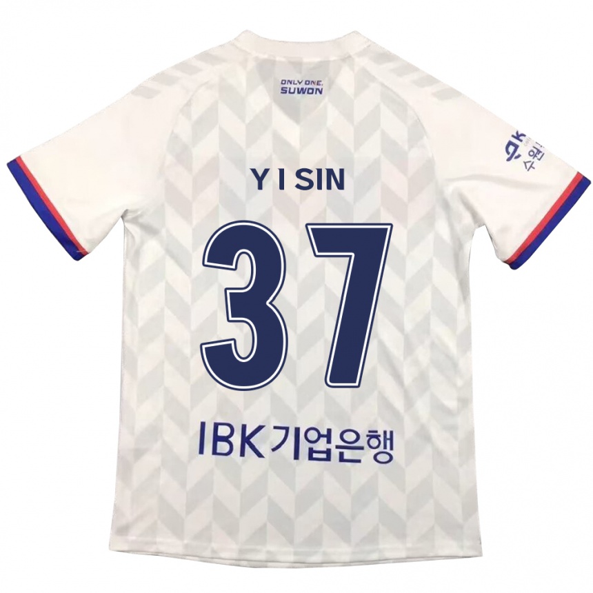 Hombre Fútbol Camiseta Il-Yeon Sin #37 Blanco Azul 2ª Equipación 2024/25 México