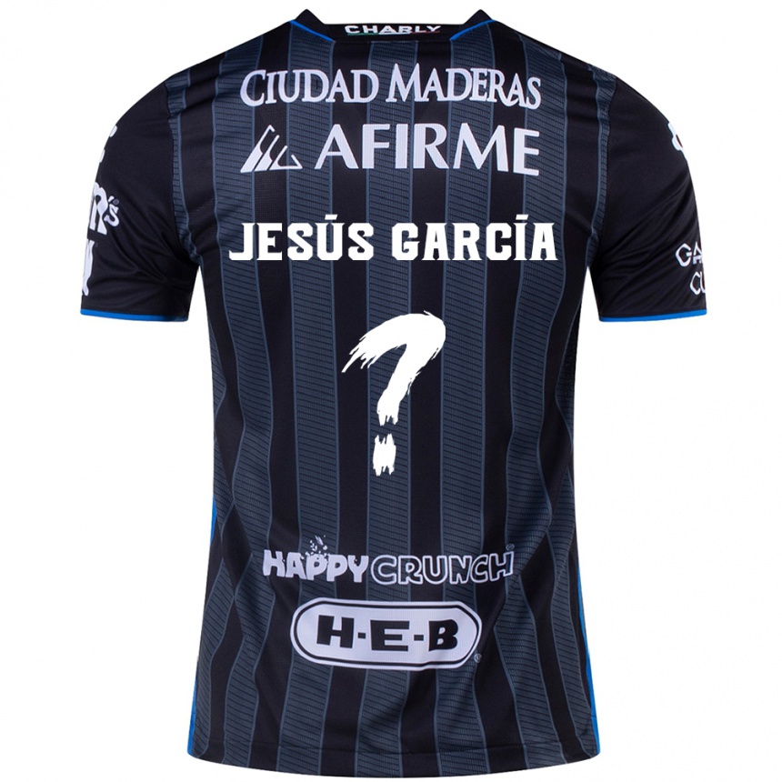 Hombre Fútbol Camiseta Jesús García #0 Blanco Negro 2ª Equipación 2024/25 México