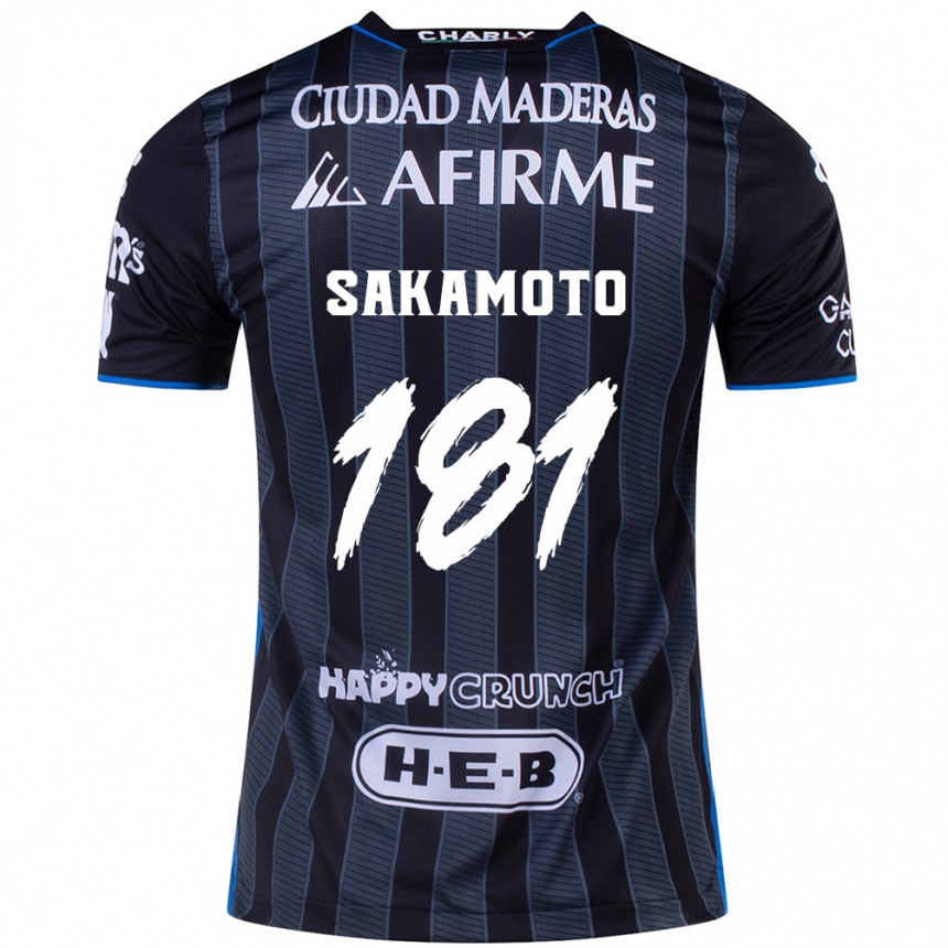 Hombre Fútbol Camiseta Stellan Sakamoto #181 Blanco Negro 2ª Equipación 2024/25 México