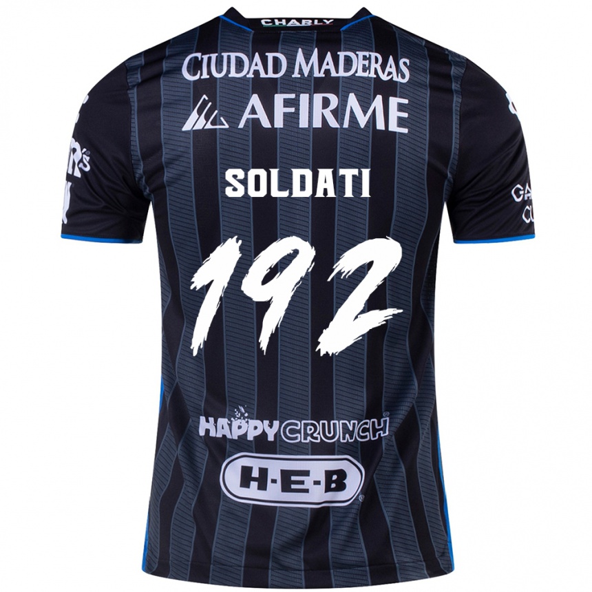 Hombre Fútbol Camiseta Carlo Soldati #192 Blanco Negro 2ª Equipación 2024/25 México