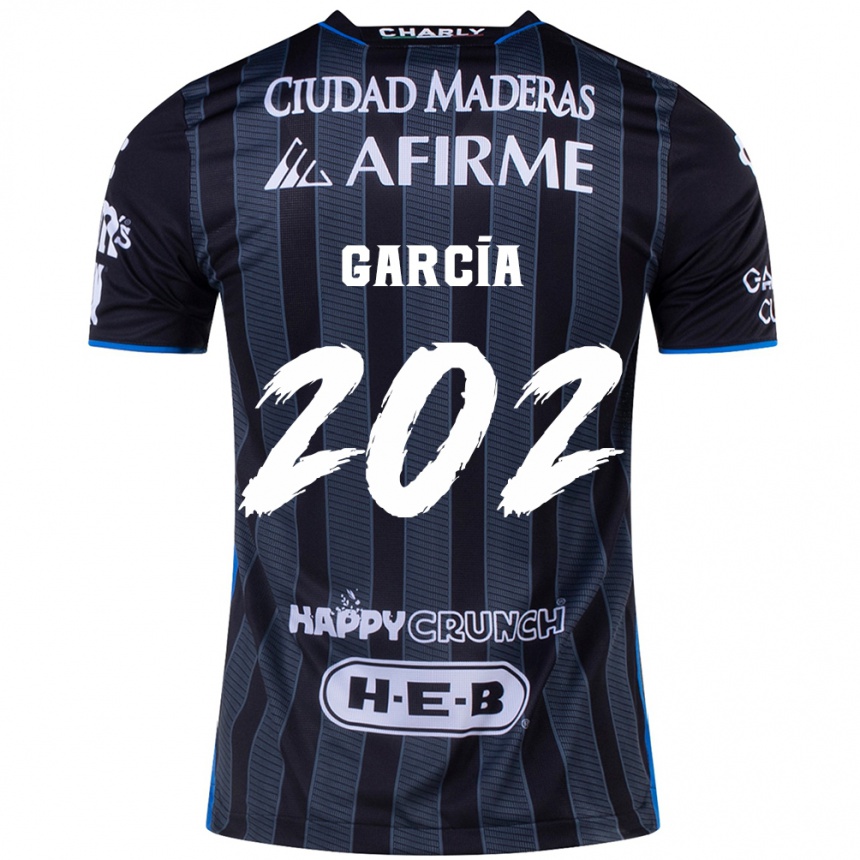 Hombre Fútbol Camiseta Diego García #202 Blanco Negro 2ª Equipación 2024/25 México