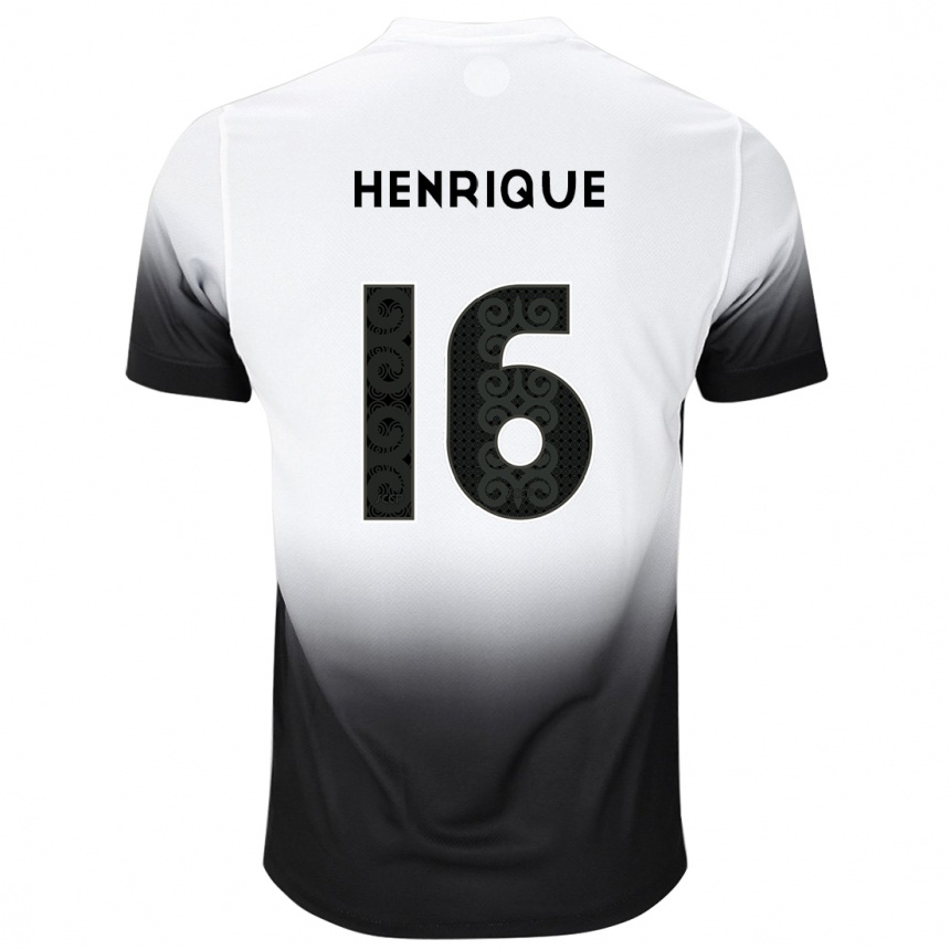 Mujer Fútbol Camiseta Pedro Henrique #16 Blanco Negro 1ª Equipación 2024/25 México