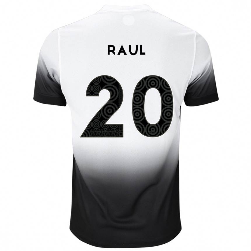 Mujer Fútbol Camiseta Pedro Raul #20 Blanco Negro 1ª Equipación 2024/25 México