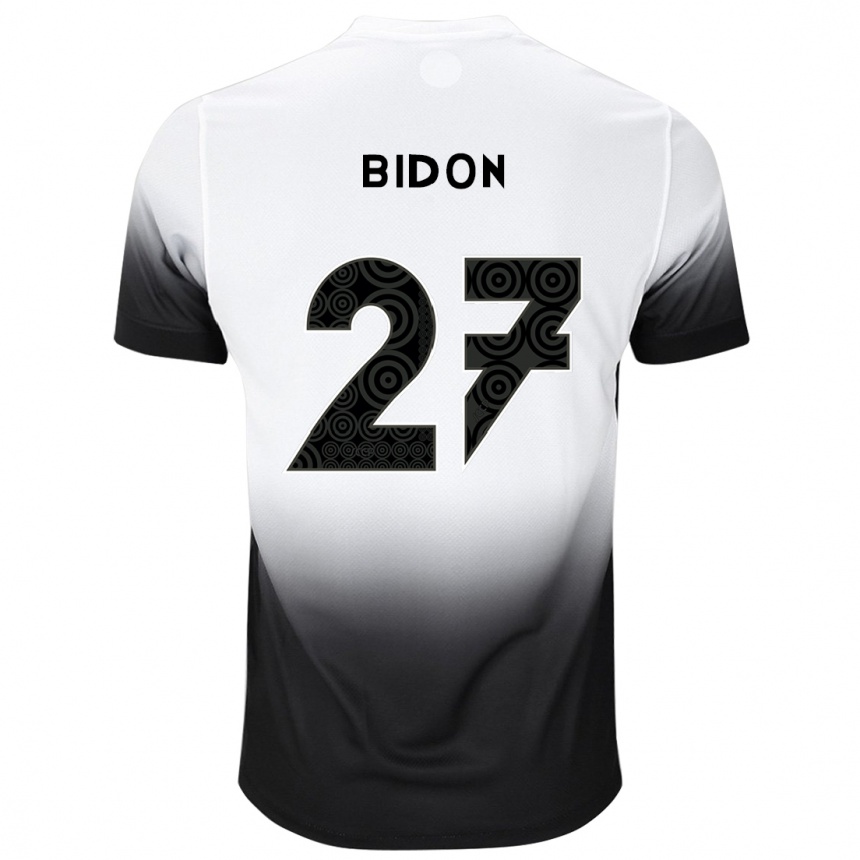 Mujer Fútbol Camiseta Breno Bidon #27 Blanco Negro 1ª Equipación 2024/25 México