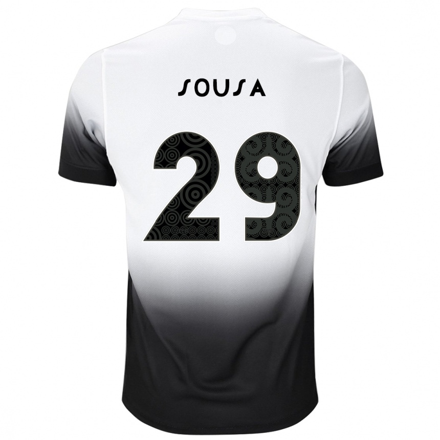 Mujer Fútbol Camiseta Arthur Sousa #29 Blanco Negro 1ª Equipación 2024/25 México