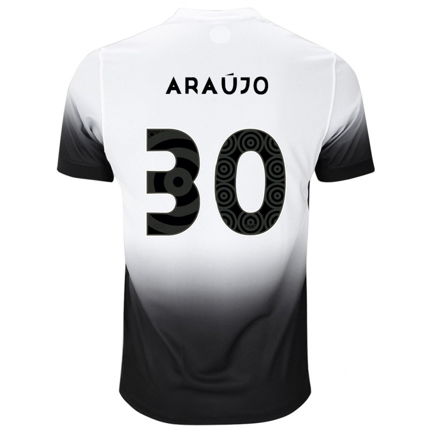 Mujer Fútbol Camiseta Matheus Araújo #30 Blanco Negro 1ª Equipación 2024/25 México