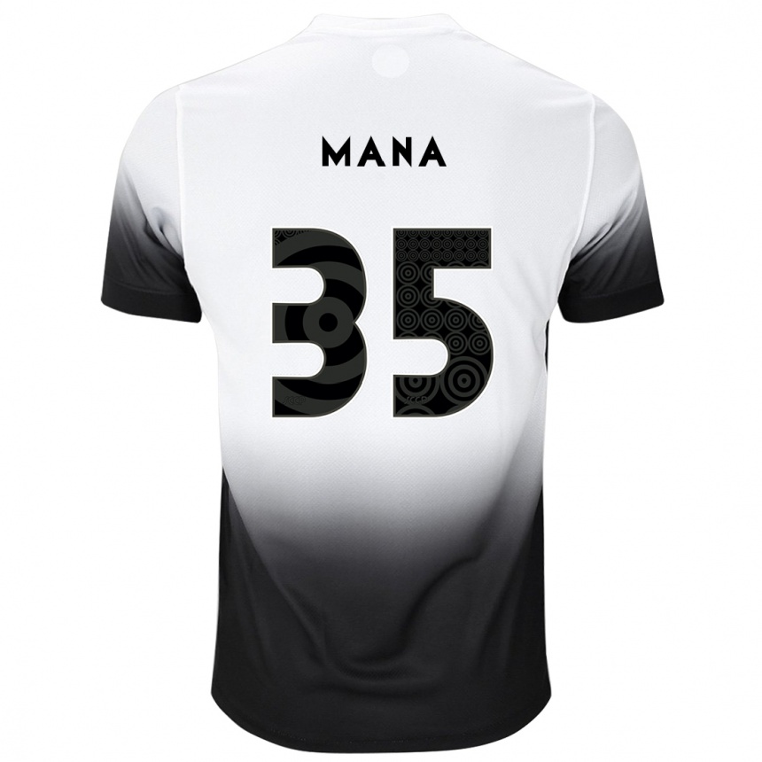 Mujer Fútbol Camiseta Léo Mana #35 Blanco Negro 1ª Equipación 2024/25 México