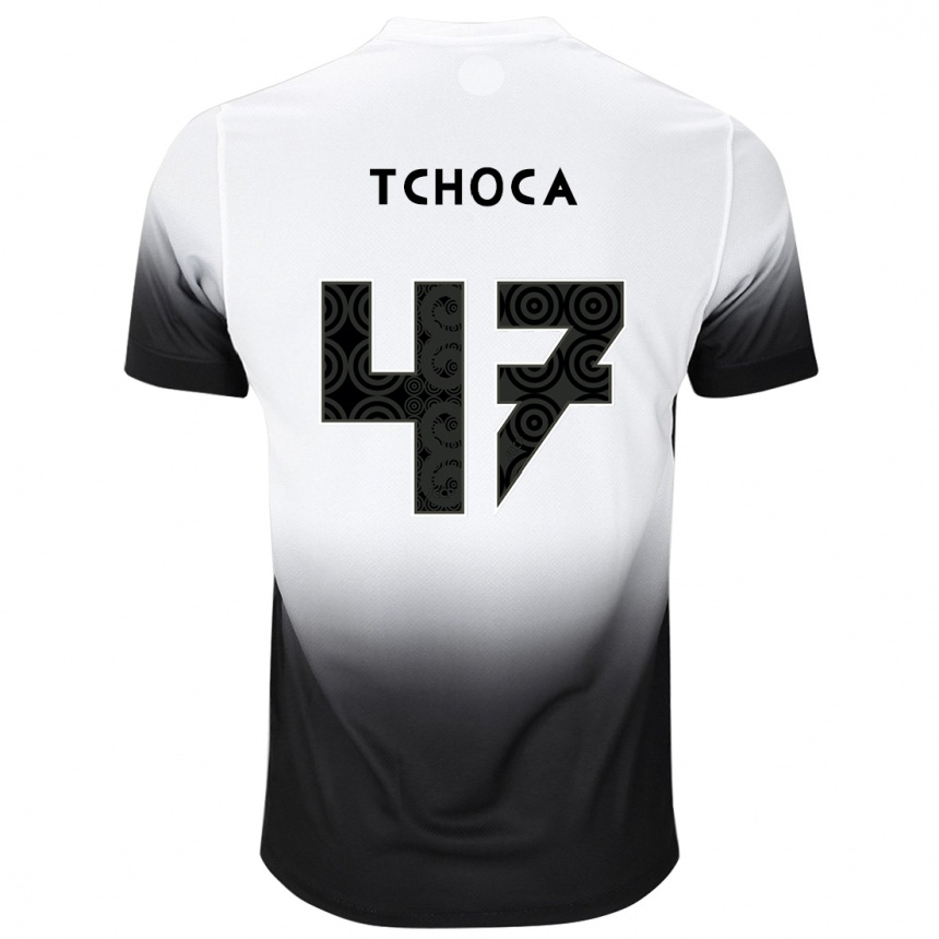 Mujer Fútbol Camiseta Tchoca #47 Blanco Negro 1ª Equipación 2024/25 México