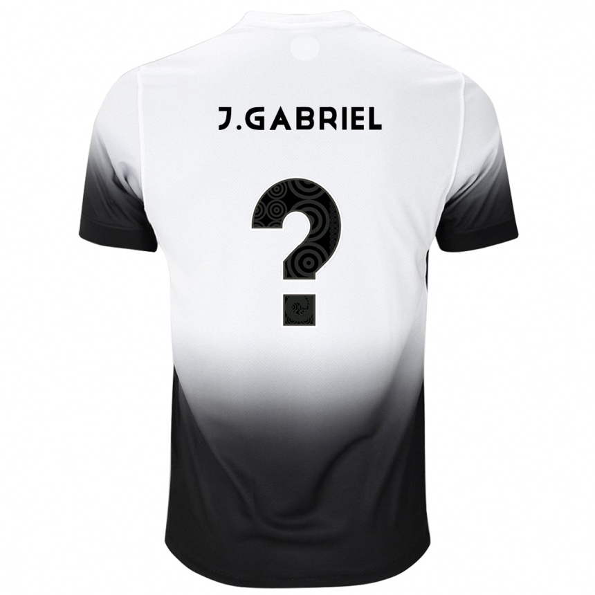 Mujer Fútbol Camiseta João Gabriel #6 Blanco Negro 1ª Equipación 2024/25 México