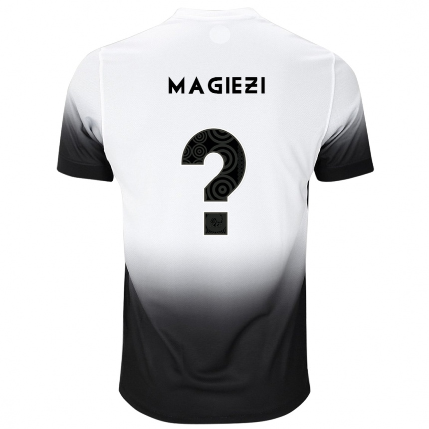 Mujer Fútbol Camiseta Magiezi #0 Blanco Negro 1ª Equipación 2024/25 México