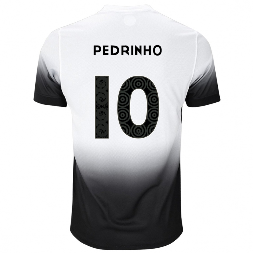 Mujer Fútbol Camiseta Pedrinho #10 Blanco Negro 1ª Equipación 2024/25 México