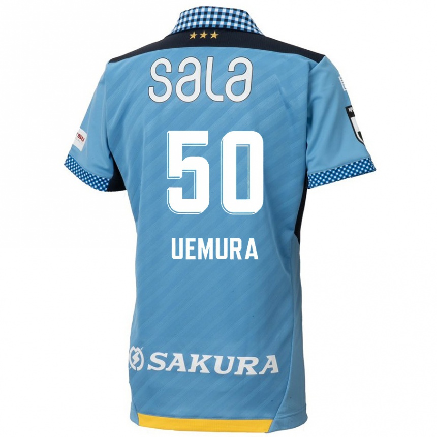 Mujer Fútbol Camiseta Hiroto Uemura #50 Azul Negro 1ª Equipación 2024/25 México