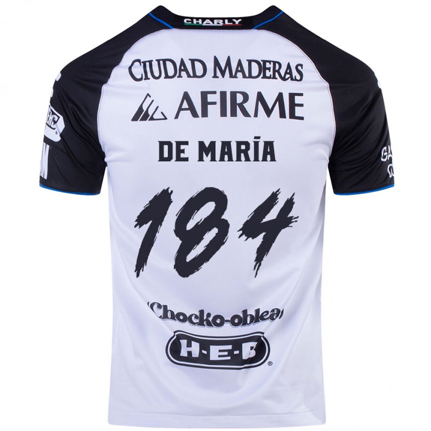 Mujer Fútbol Camiseta Antonio De María Y Campos #184 Azul Negro 1ª Equipación 2024/25 México