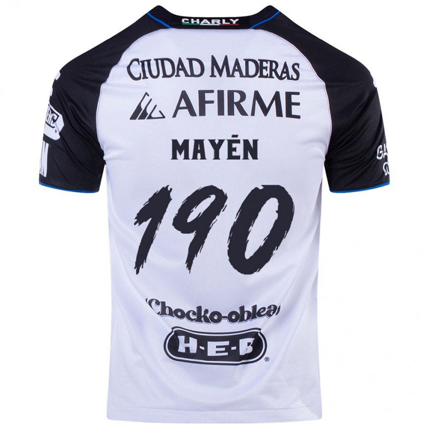 Mujer Fútbol Camiseta Eduardo Mayén #190 Azul Negro 1ª Equipación 2024/25 México