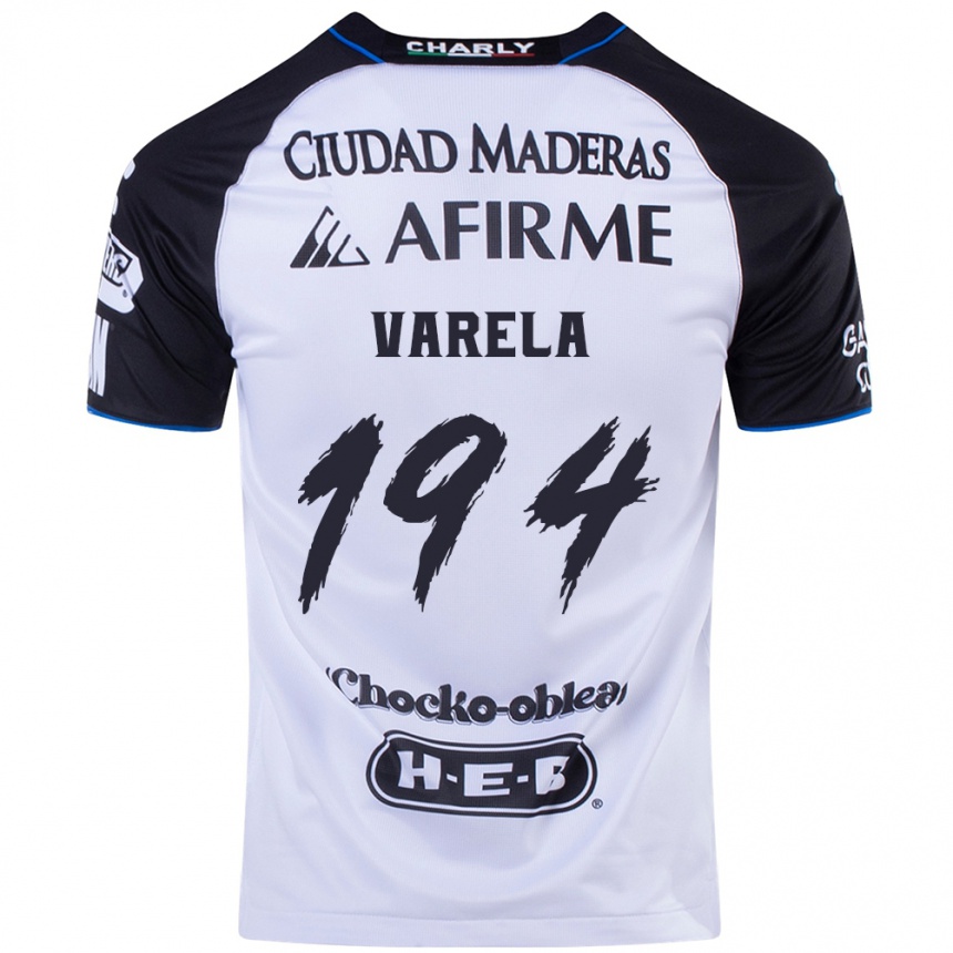 Mujer Fútbol Camiseta José Varela #194 Azul Negro 1ª Equipación 2024/25 México