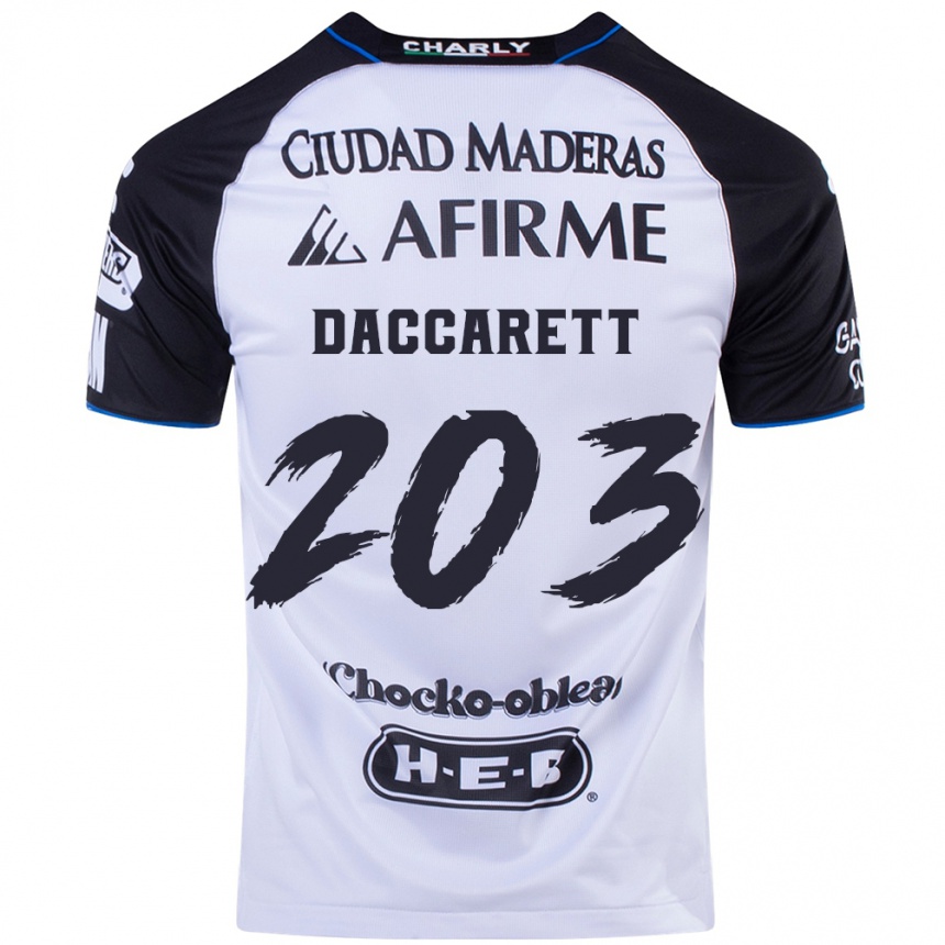 Mujer Fútbol Camiseta Juan Daccarett #203 Azul Negro 1ª Equipación 2024/25 México