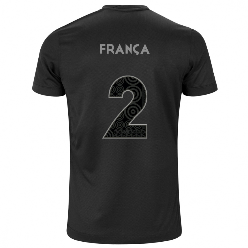 Mujer Fútbol Camiseta Matheus França #2 Negro 2ª Equipación 2024/25 México