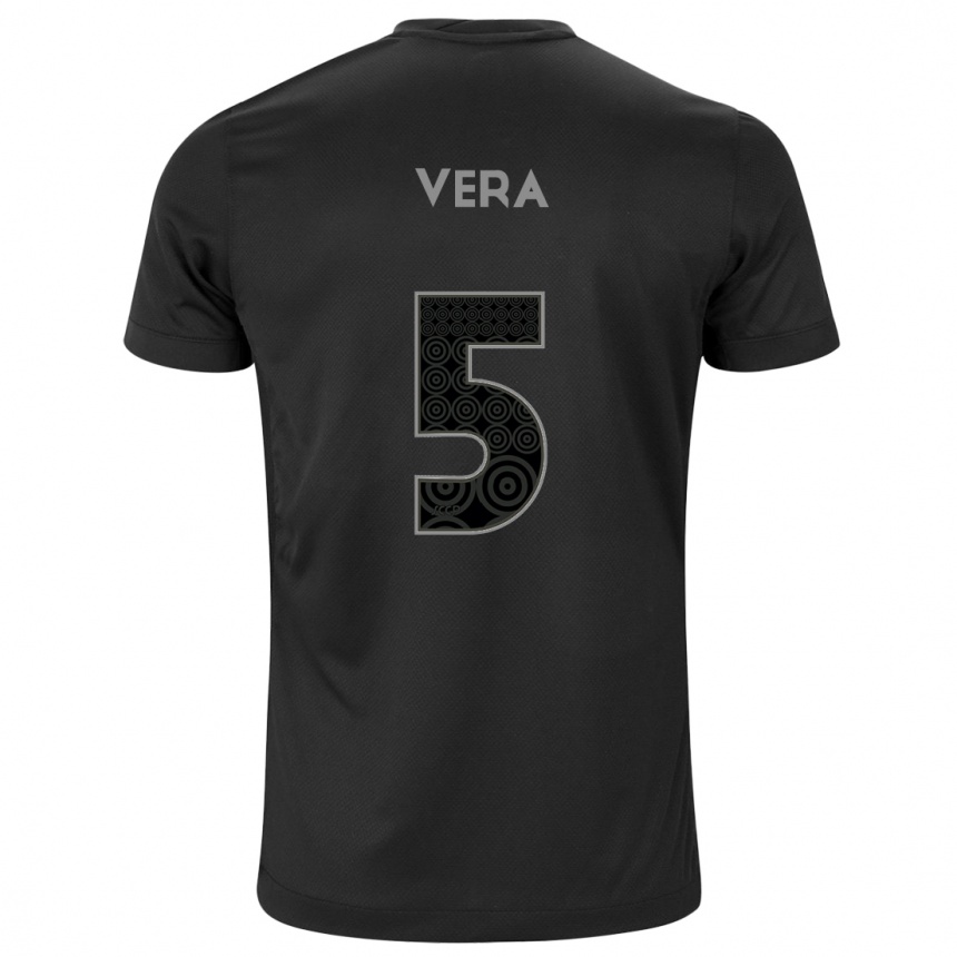 Mujer Fútbol Camiseta Fausto Vera #5 Negro 2ª Equipación 2024/25 México