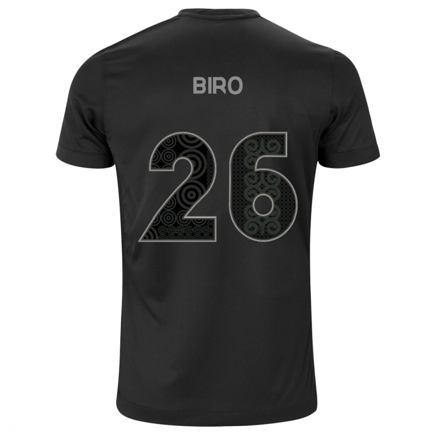 Mujer Fútbol Camiseta Biro #26 Negro 2ª Equipación 2024/25 México